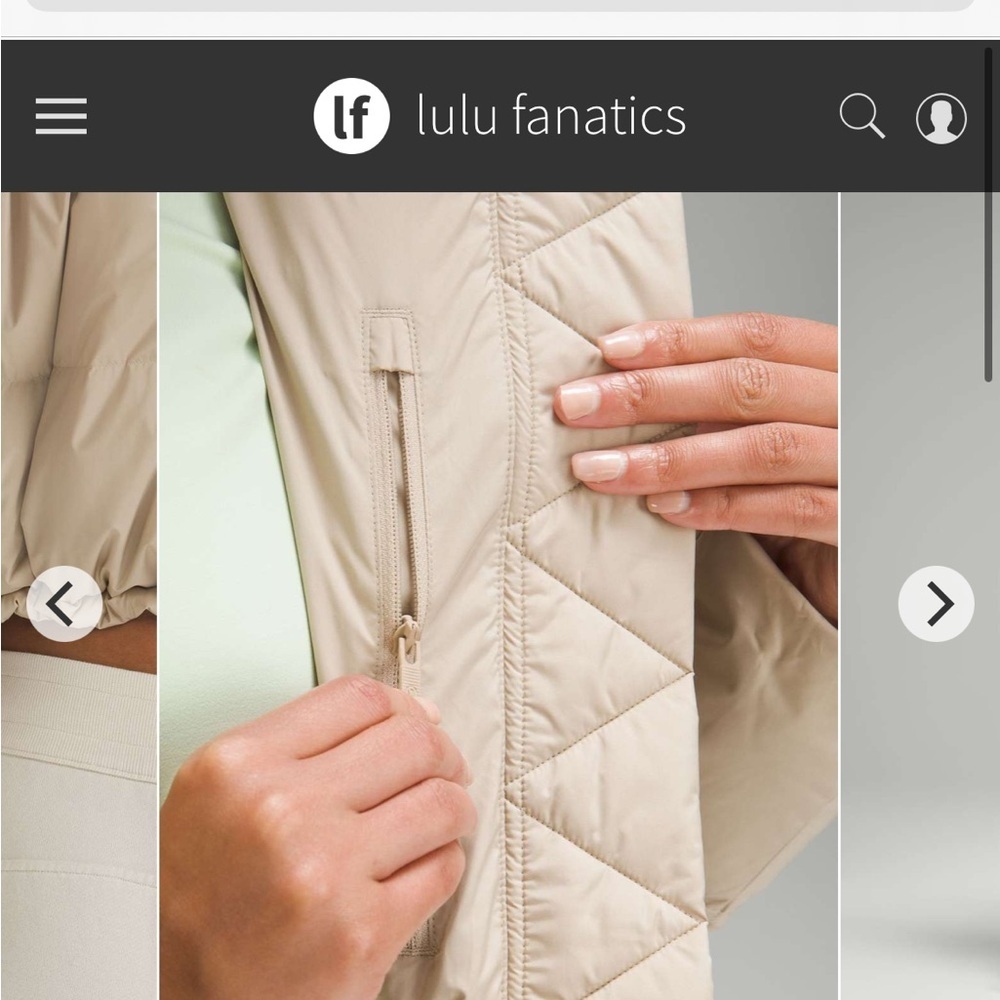 Lululemon Wunder Puff Super-Cropped Jacket Trench Size 6 - Picture 12 of 16